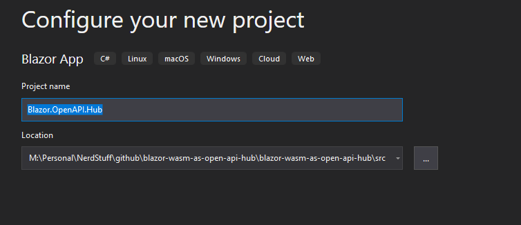 Provide Project Name